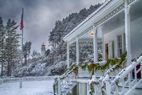 The Lightkeeper's house at Christmas: Heceta Head Lighthouse