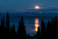 Full Moon over Yellowstone Lake