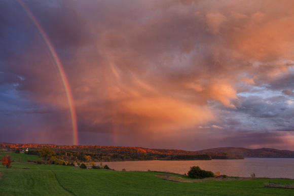 Rainbow over Lake Champlaine