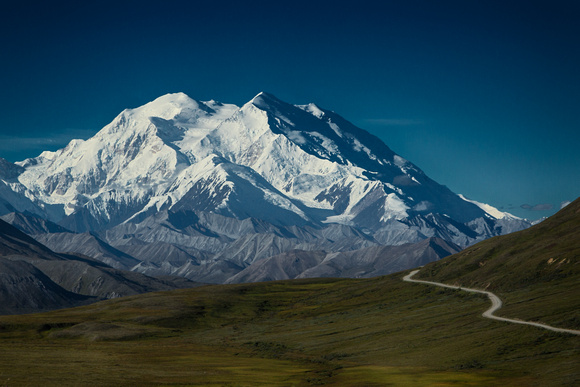 The road to Denali Mountain, "The Great One" Alaska