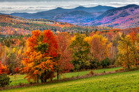 The autumn splendor of Vermont's Green Mountains from Danby Mountain.