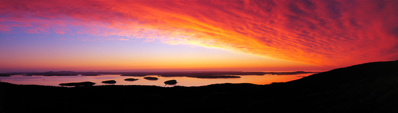 Sunrise over Frenchman Bay from Cadilac Mountain, Acadia NP, Maine