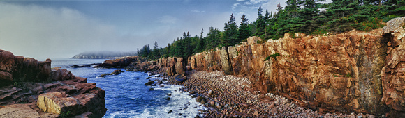 Ocean Cliffs, Lifting Fog, Acadia NP, Maine