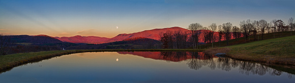 Moonrise over the Green Mountains, Pawlet Vermont