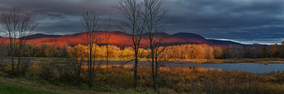 October Light on the Green Mountains, Brandon, Vermont