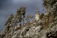 Heceta Lighthouse after the Snowfall