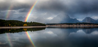 Rainbow over Jackson Lake