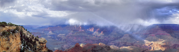 Storm over the Grand Canyon from Yaki Point, Arizona