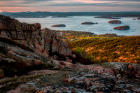 View of Frenchman Bay and the Porcupine Islands from Cadillac Mountain