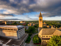 McGraw Tower, Uris Library and Olin Library, Cornell University, Ithaca NY