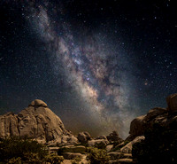 Milky Way over the Granite Mountains, Mohave Preserve, California