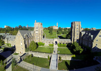Courtyard of Lyon and McFadden Halls, Cornell University, Ithaca NY