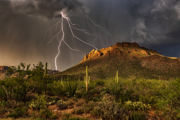 Approaching storm, Tucson Mountain Park, Arizona.