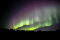 Aurora above the Alaska Range, Denali Highway